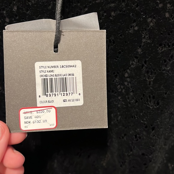 Nordstrom Velvet black cocktail dress - Picture 2 of 11